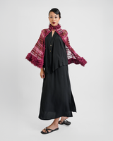 Black Rayon Draped Top, 1 size