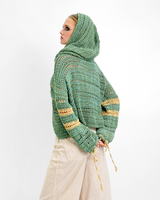 Avocado Crocheted Hoodie, 1 size