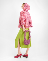 Claret Organic Cotton Organza Hoodie, 2 sizes