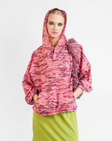 Claret Organic Cotton Organza Hoodie, 2 sizes