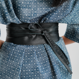 Black Reversible Obi Belt