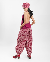Claret Rayon Draped Top, 1 size