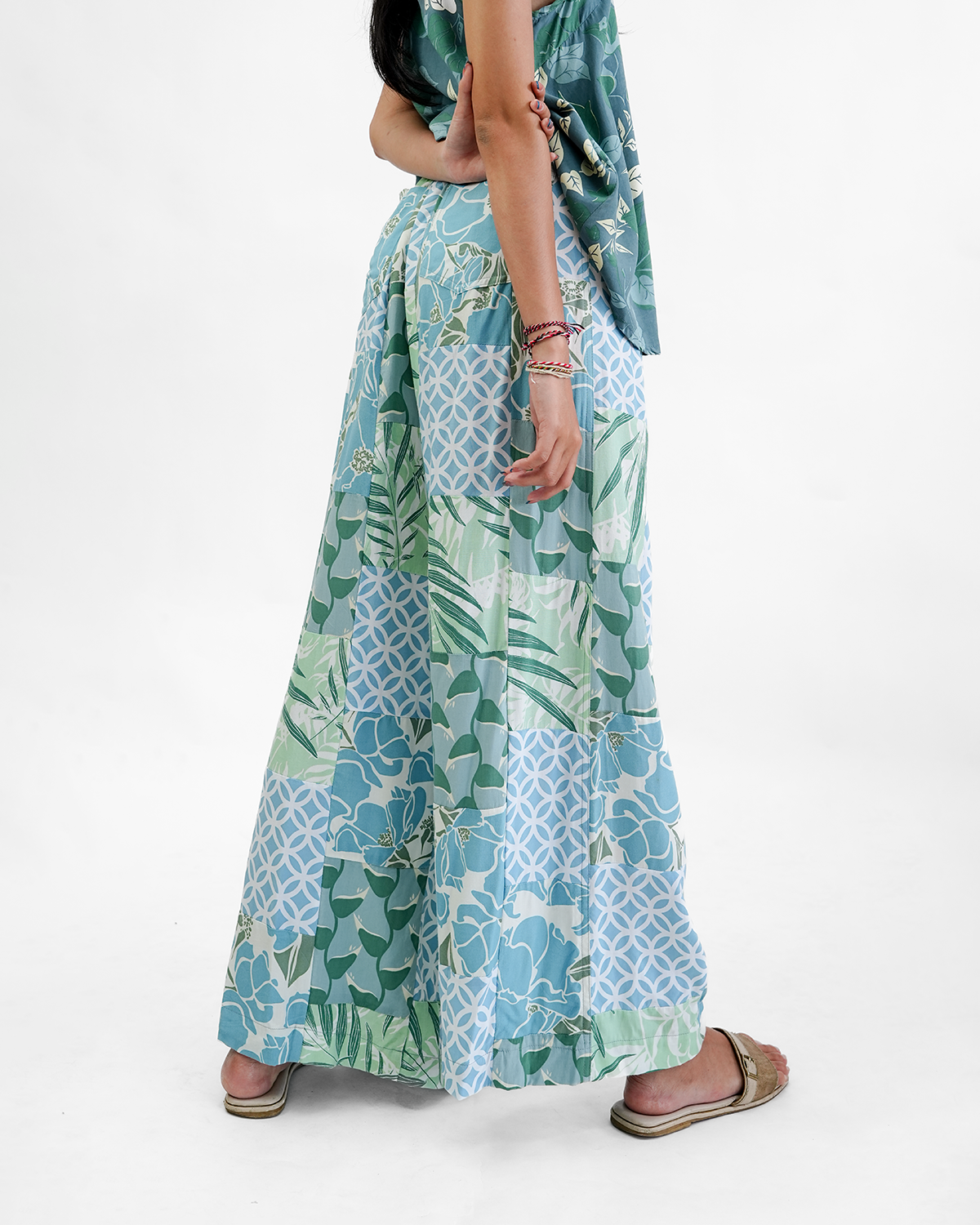 Celana Panjang Piazza Patchwork Keren, 3 ukuran