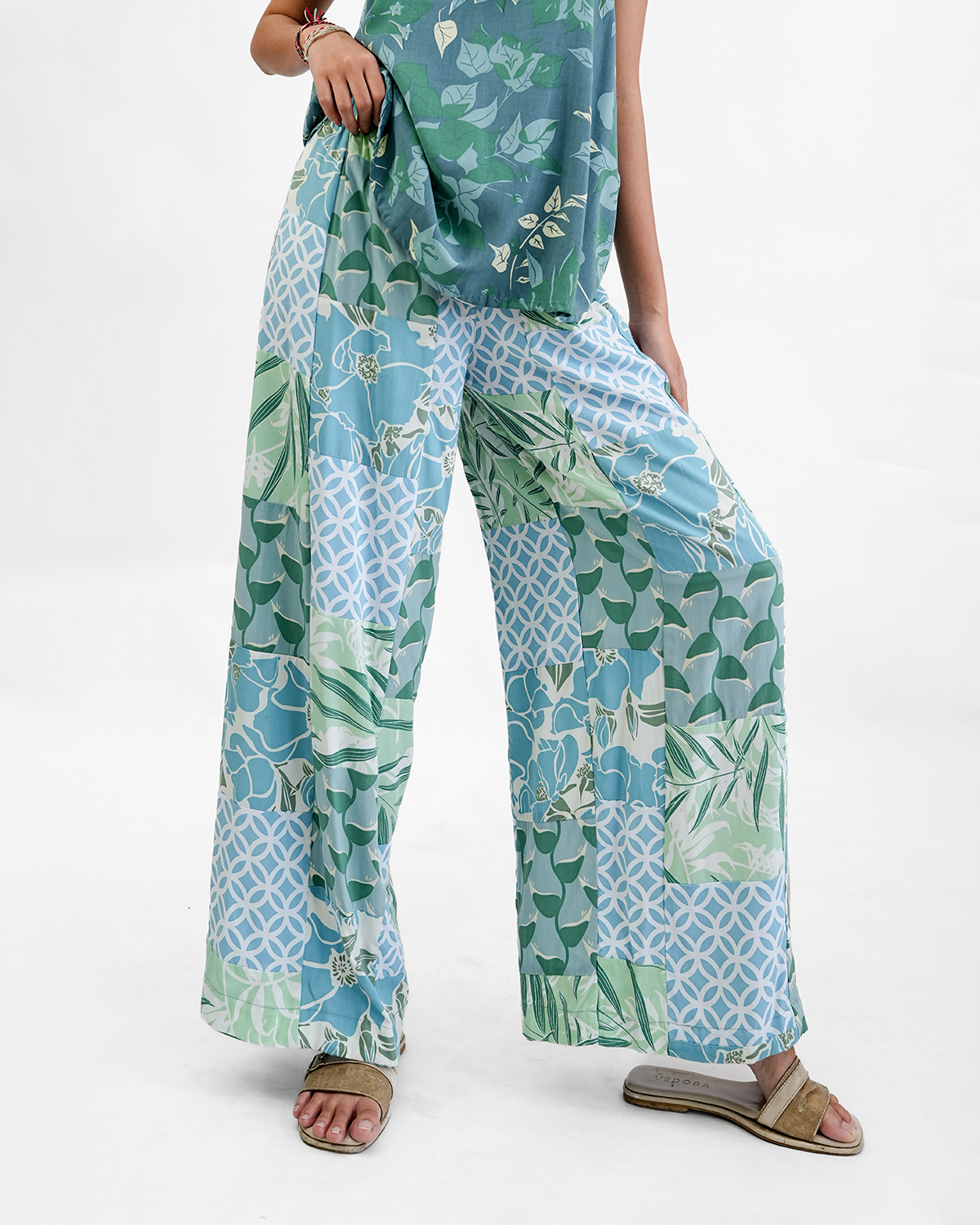 Celana Panjang Piazza Patchwork Keren, 3 ukuran