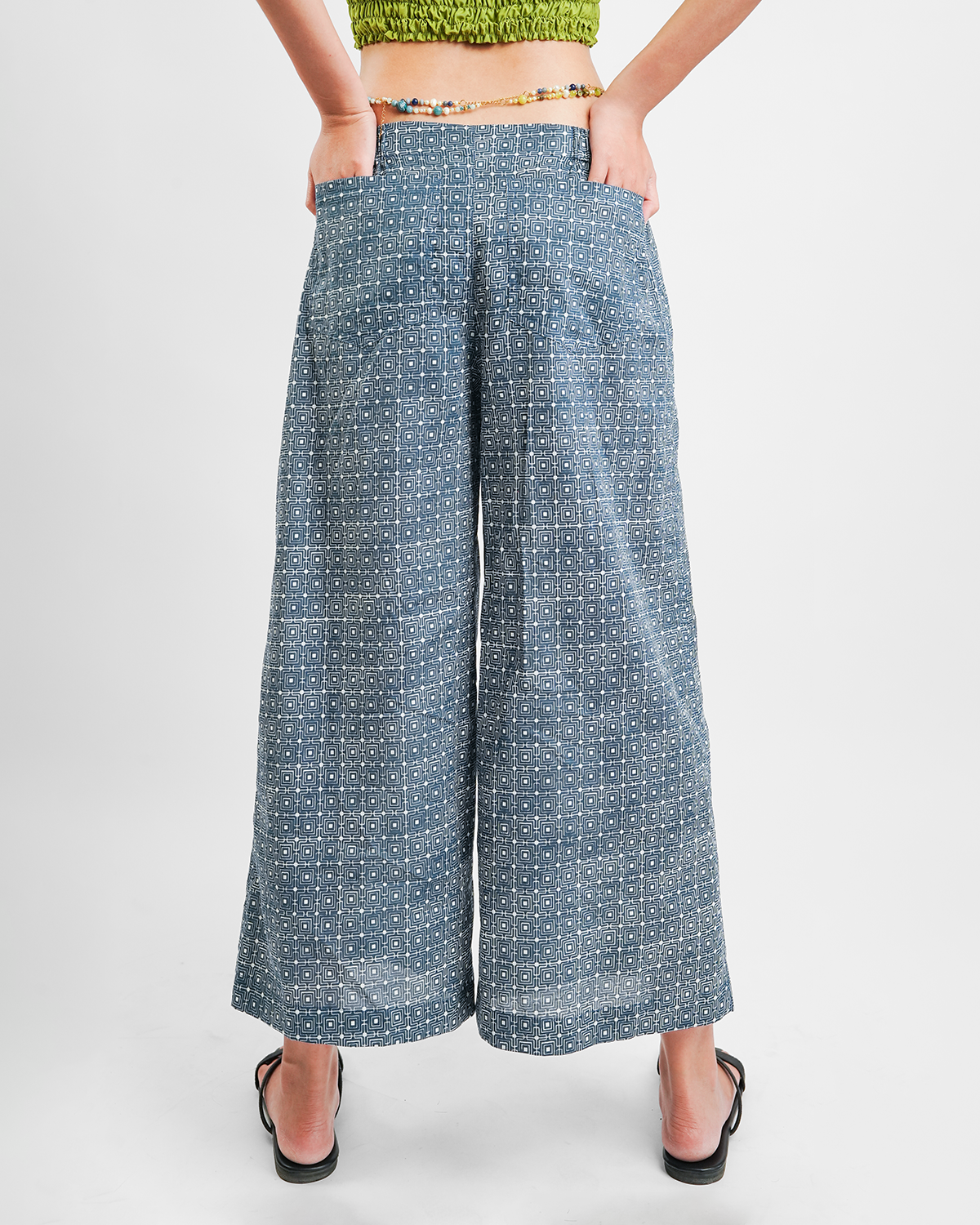 Infinity Indigo Organic Cotton Piazza Pants, 3 sizes