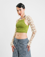 Natural Crocheted Ballet Shrug, 1 size