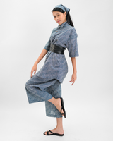 Infinity Squared Indigo Organic Cotton Shirt, 3 sizes