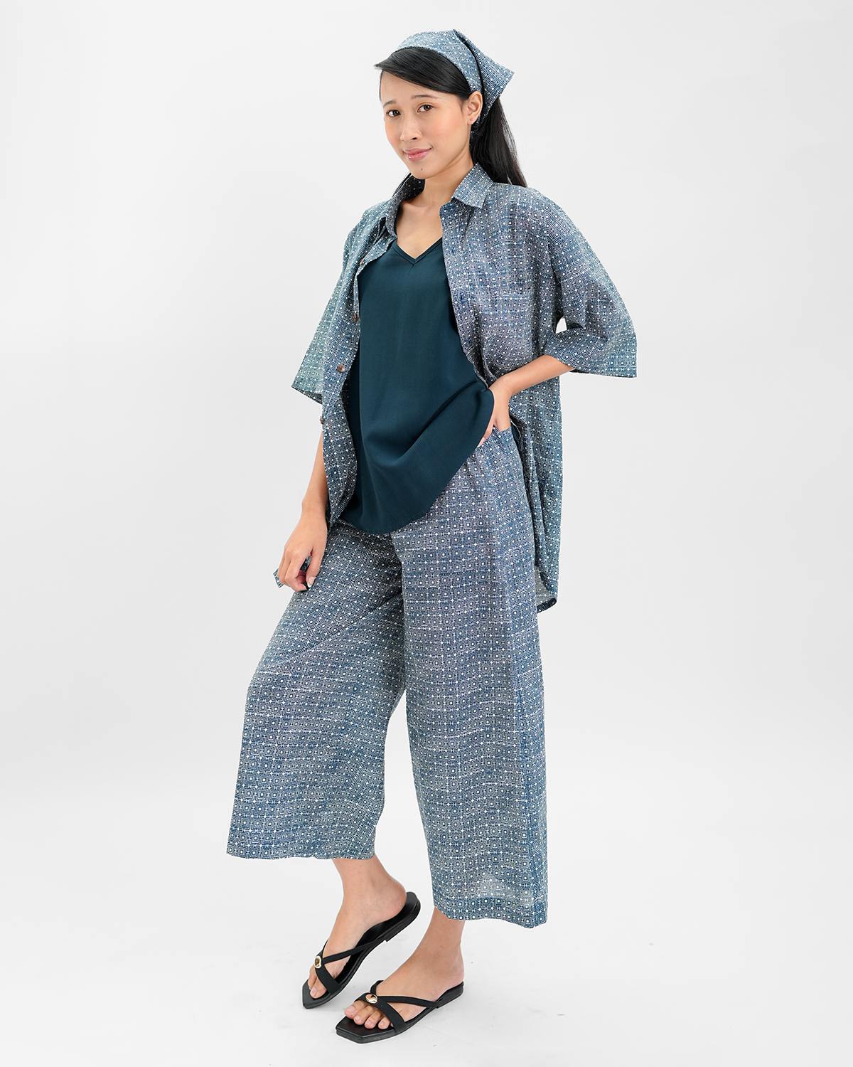 Infinity Indigo Organic Cotton Piazza Pants, 3 sizes