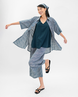 Infinity Squared Indigo Organic Cotton Shirt, 3 sizes
