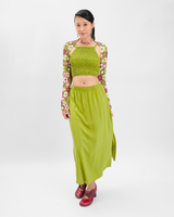Avocado Crocheted Ballet Shrug, 1 size