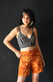 Eco-rayon Passion flower Spice shorts