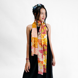 Warm Patchwork Rayon Scarf