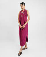 Claret Rayon Draped Top, 1 size