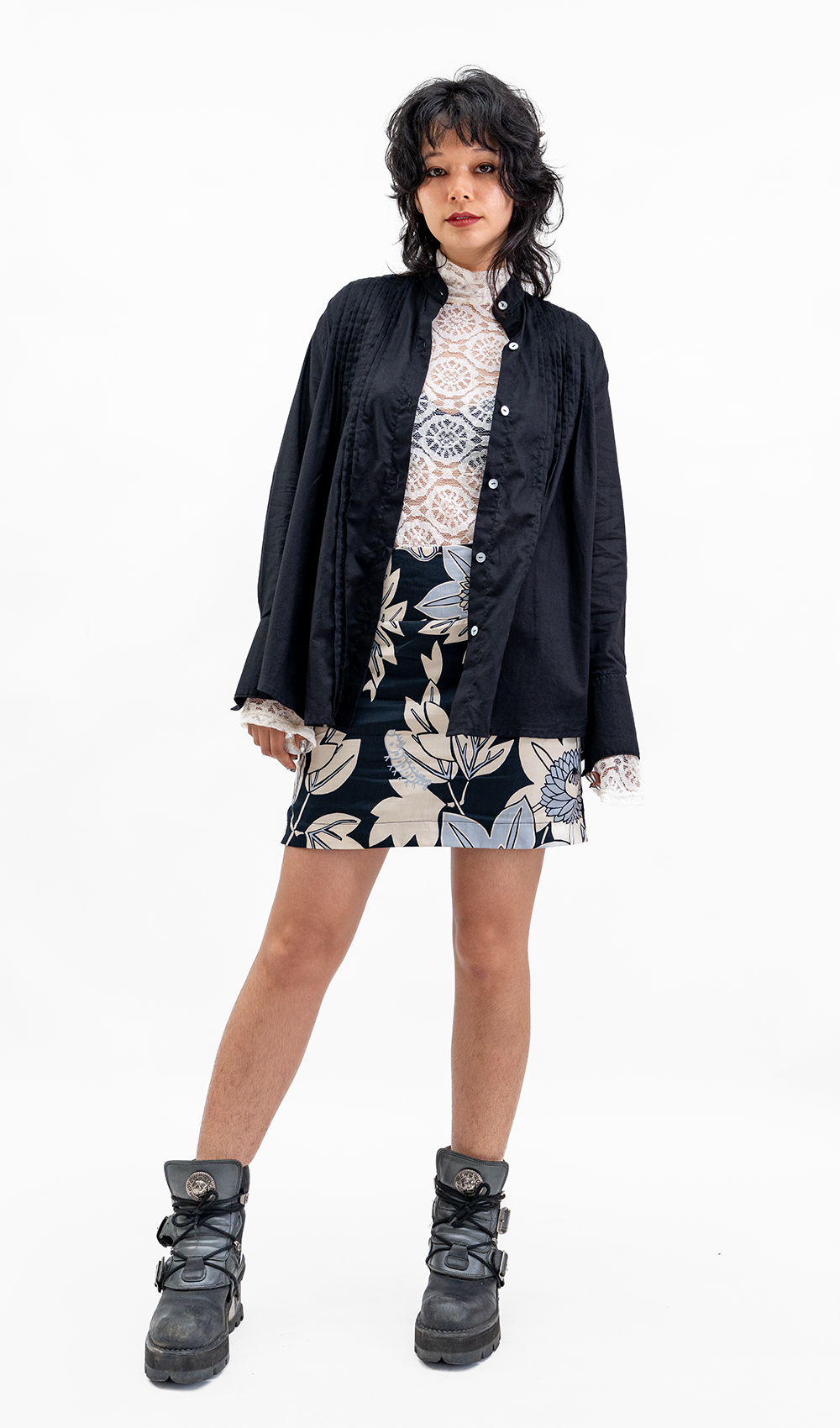 Onyx Organic Cotton Mini Skirt, 3 sizes