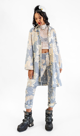 Organic Cotton Frock Coat Dove, 2 sizes