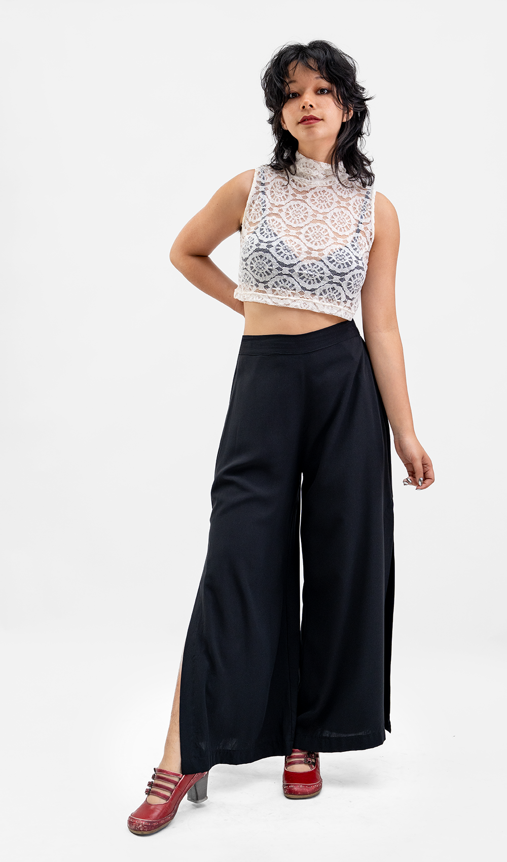 Black Wide Leg Pants, 3 sizes