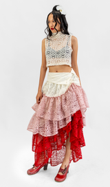 Rok Ruffle Renda Italia Ceri, 2 ukuran