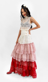 Rok Ruffle Renda Italia Ceri, 2 ukuran