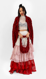 Jaket Fluffy Cherry - Satu Ukuran