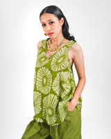 Avocado Organic Cotton V Neck Swing Top, 2 Sizes