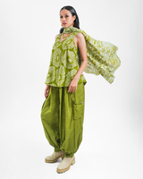 Infinity Squared Avocado Organic Cotton Balloon Pants, 3 sizes