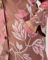 Gaun Mantel Katun Organik Sienna, 2 ukuran