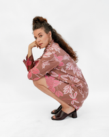 Gaun Mantel Katun Organik Sienna, 2 ukuran