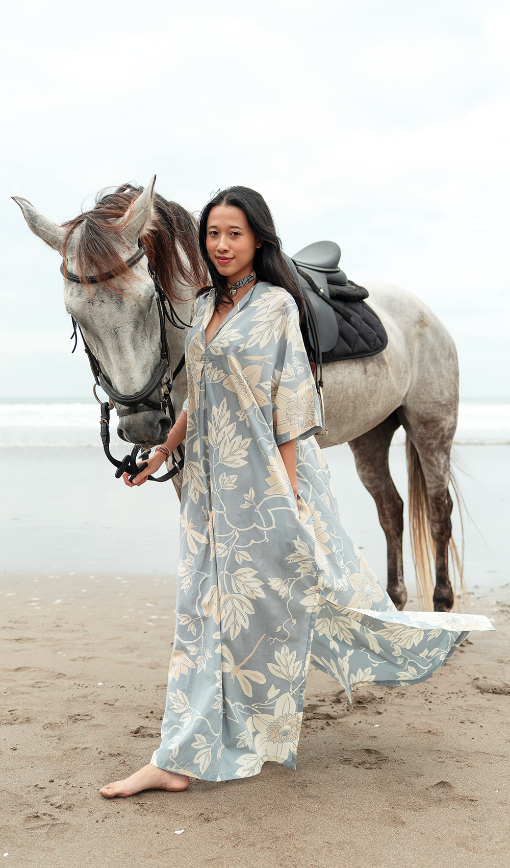 Dove Organic Cotton Kaftan Dress, 1 size