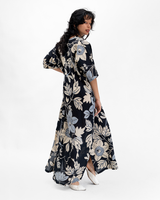 Onyx Organic Cotton Kaftan Dress, 1 size