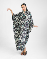 Rose Onyx High Neck Kaftan, 1 Size