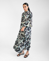 Rose Onyx High Neck Kaftan, 1 Size