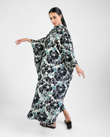 Rose Onyx High Neck Kaftan, 1 Size