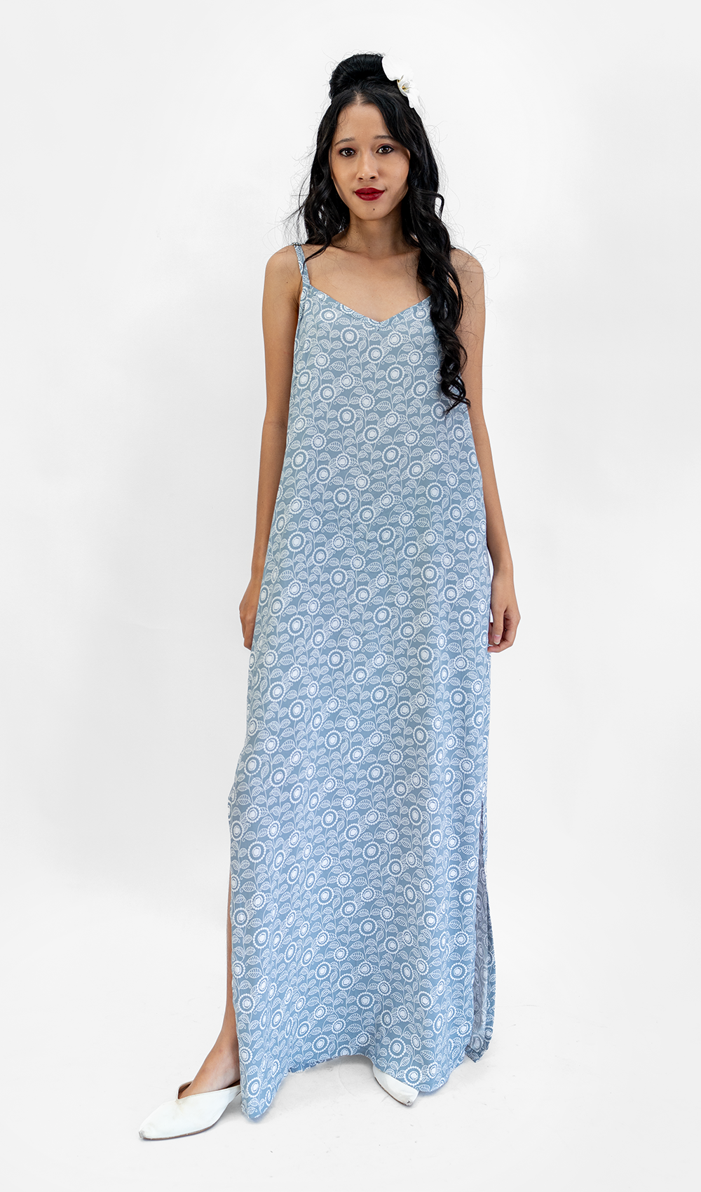 Gaun Slip Panjang Eco-Viscose Dove, 2 ukuran