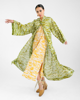 Water Avocado Organic Cotton Organza Hooded Coat, 1 size