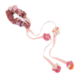 Pink Ribbon Flower Hair Tie