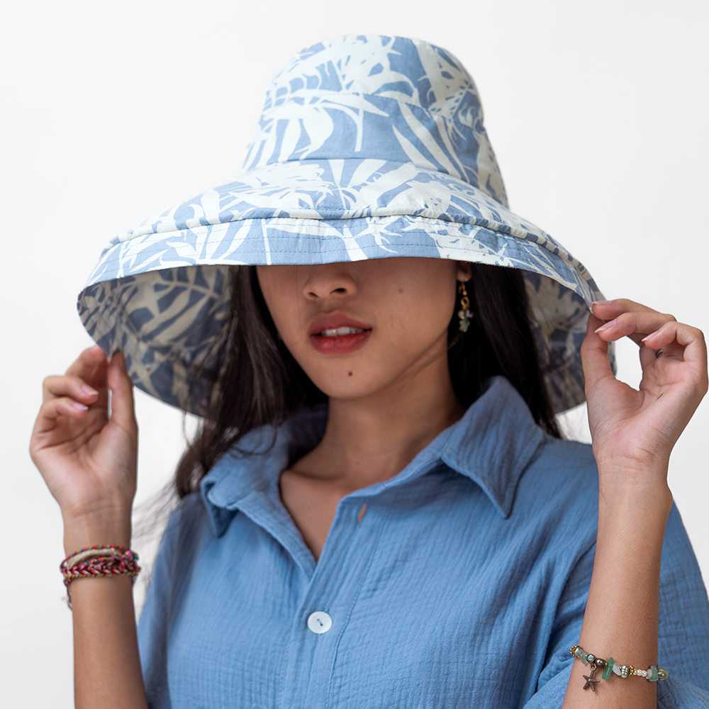 Palm Bluebell Cotton Sunhat