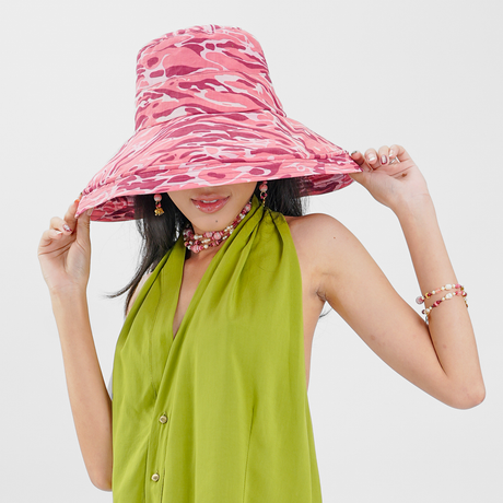 Water Claret Cotton Sunhat