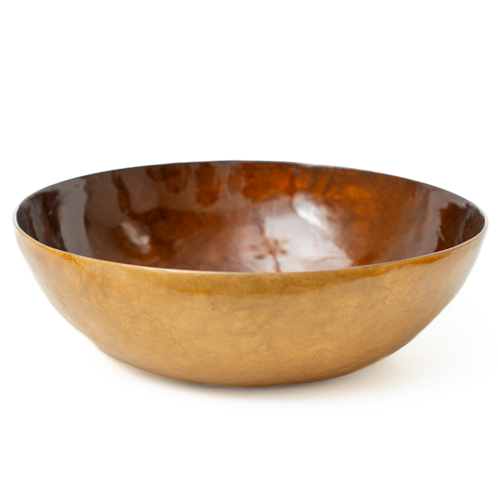 Beautiful Browns Capiz Bowl