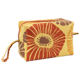 Retro Flowers Maple Cosmetic Case, Large