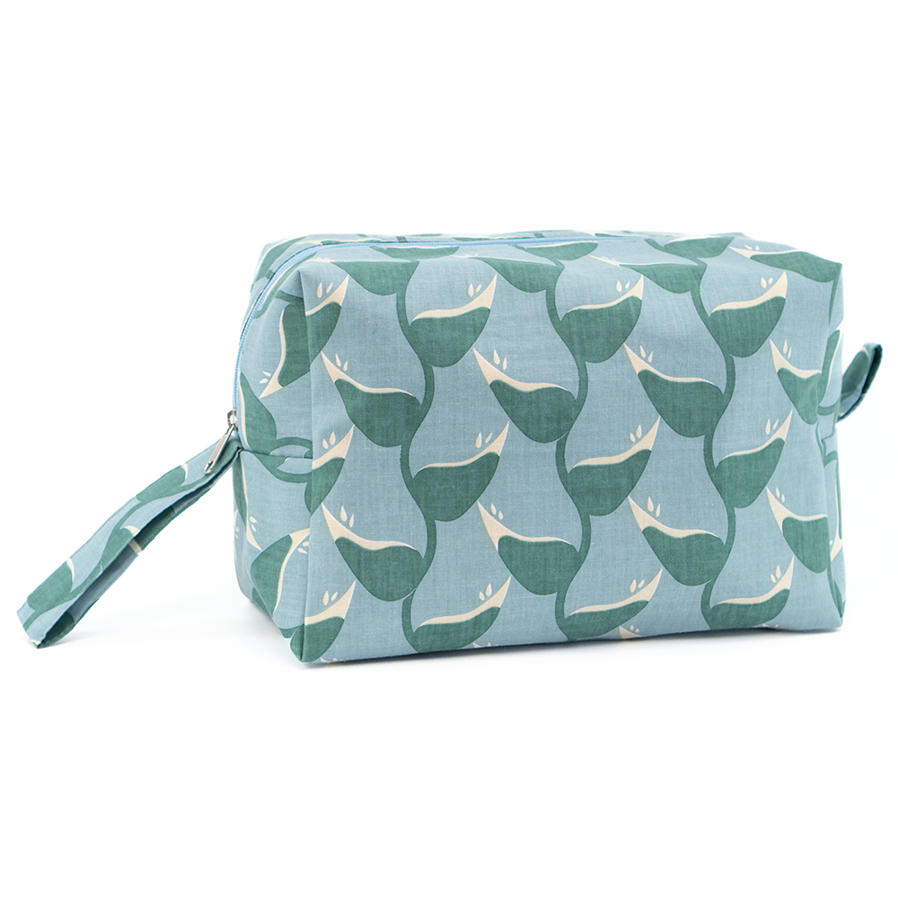 Heliconia Moss Cosmetic Case, Large