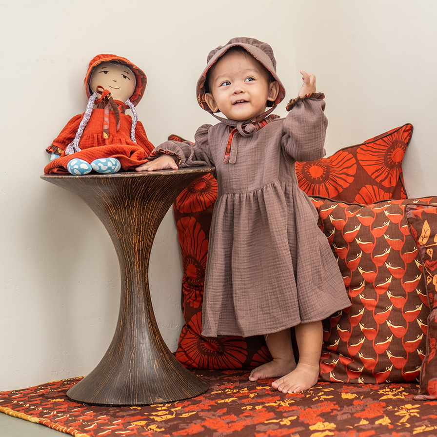 Prairie Dress Mocha, 5 sizes - SALE CLOTHING & KIDS