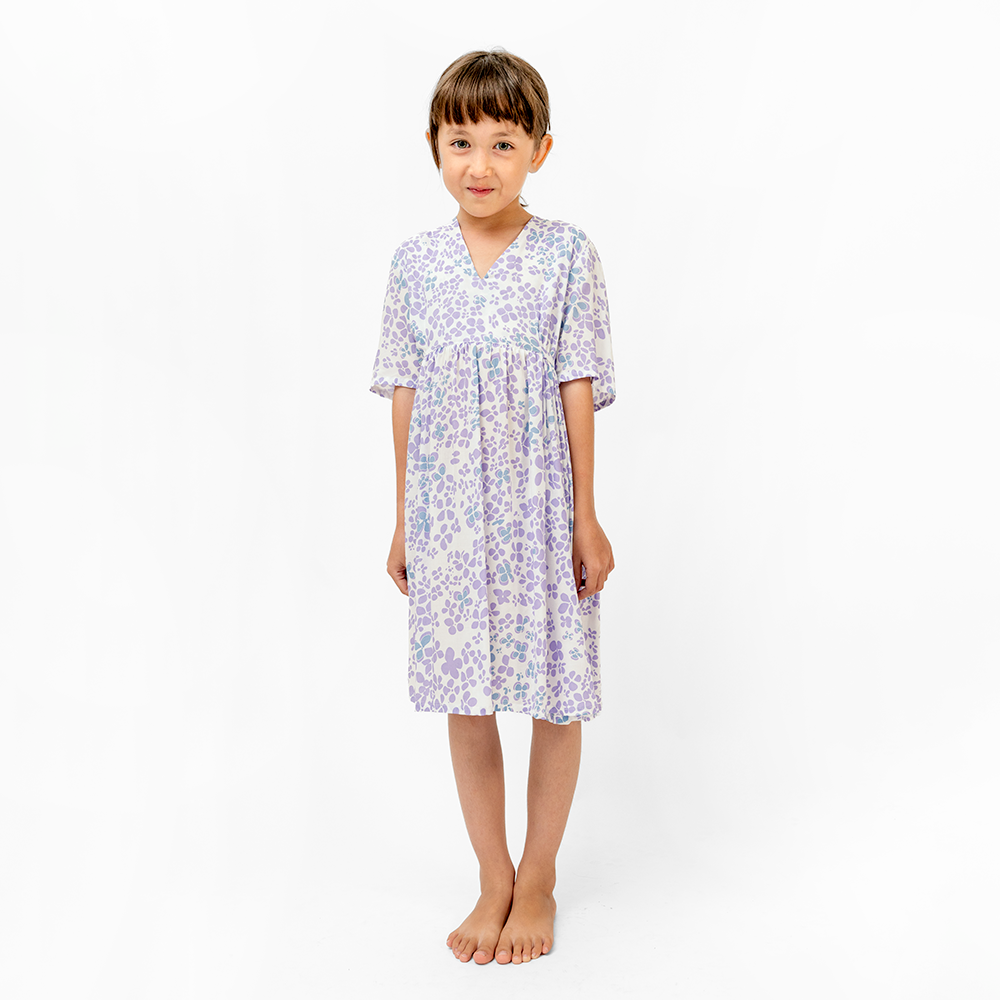 Hydrangea Lilac Girl's Frock Dress, 4 sizes