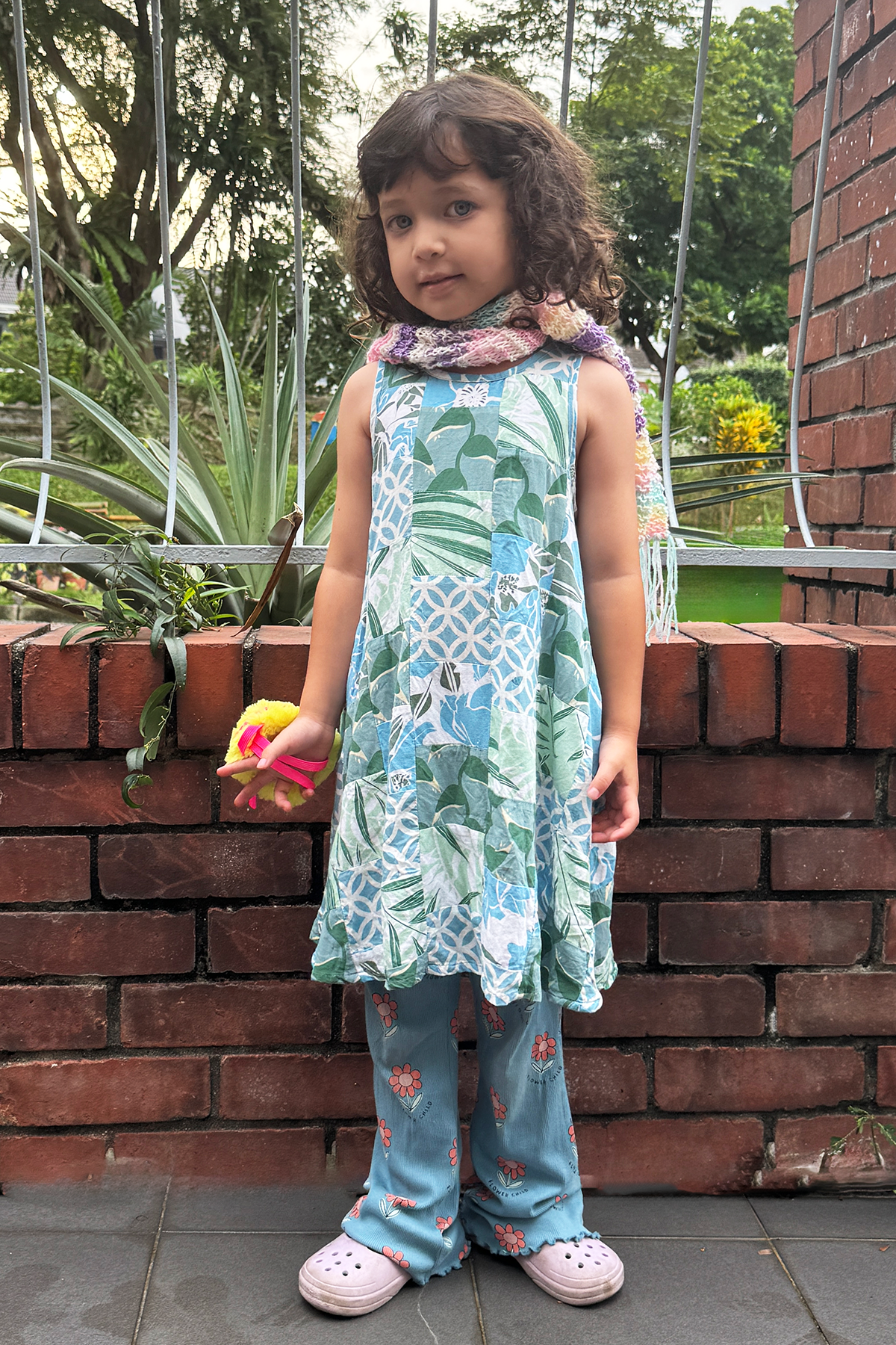 Gaun Semi Swing Patchwork Keren, 4 ukuran