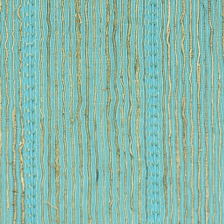 Aqua Stripe Vetiver Placemat, Set of 6