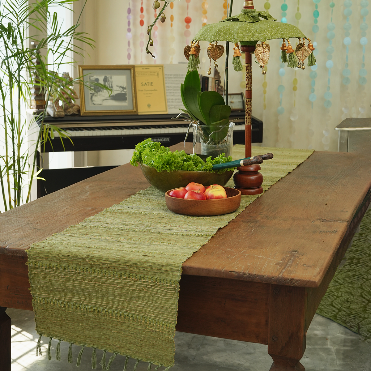 Avocado Stripe Vetiver Runner