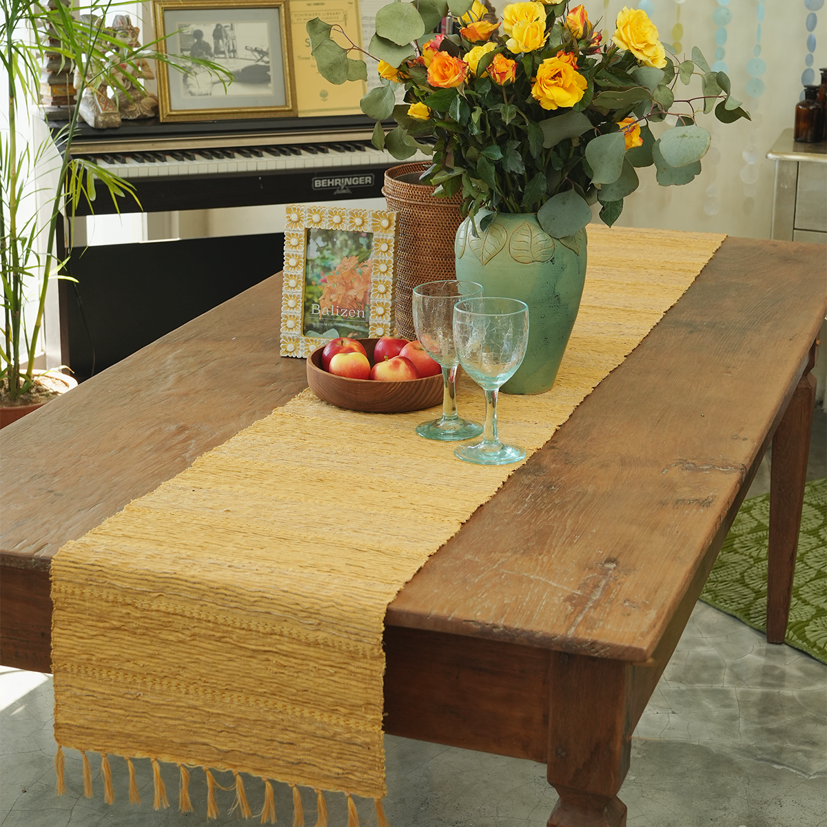 Turmeric Stripe Vetiver Runner