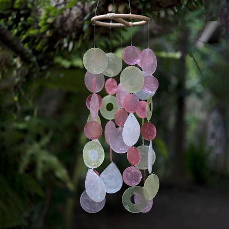Celestial Capiz Wind Chime, Small