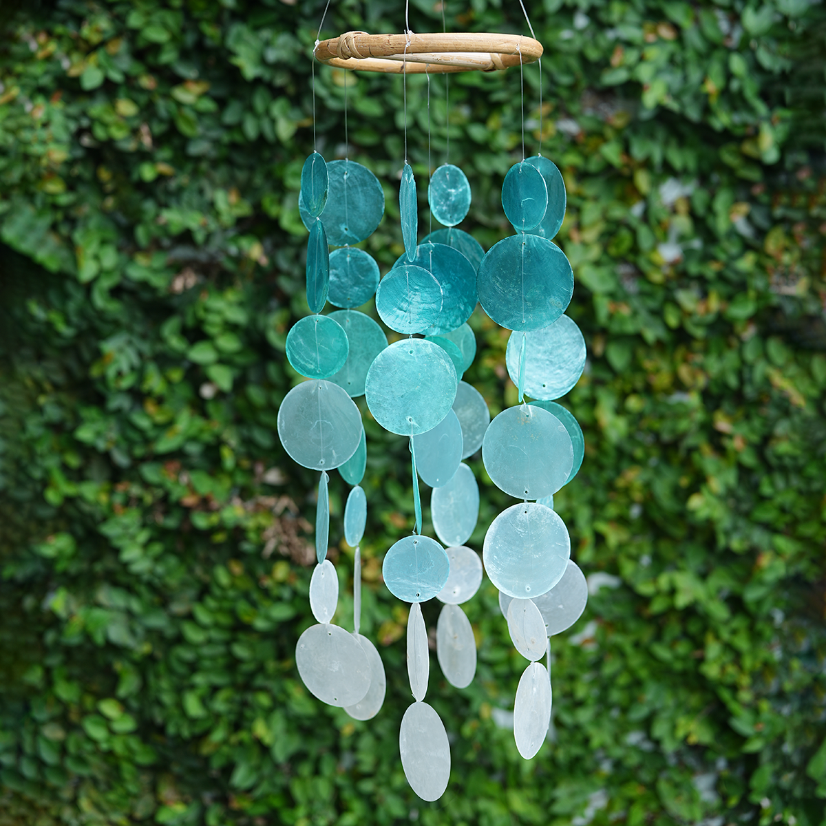 Lonceng Bulat Kecil Ombre Turquoise