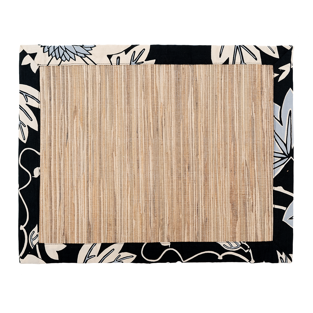 Organic Passion Flower Onyx Waterlily Placemat, set of 4