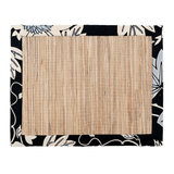 Organic Passion Flower Onyx Waterlily Placemat, set of 4